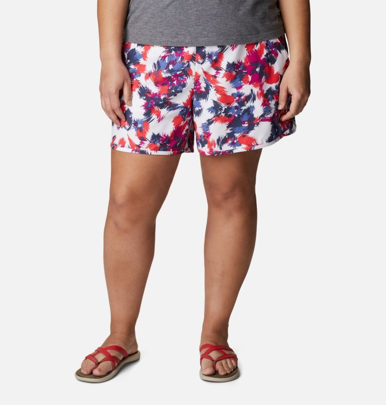 Columbia Pleasant Creek Stretch Shorts Dame Multicolor | Plus Size 31457N